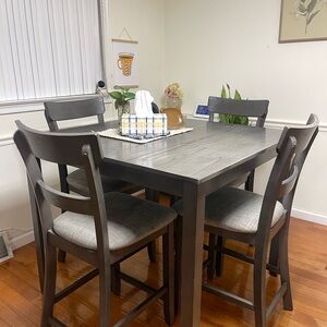 Gray Wooden Dining Set(local pick up only zip19152)